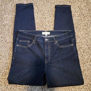 Harper Heritage Dark Wash Mid Rise Skinny Jeans